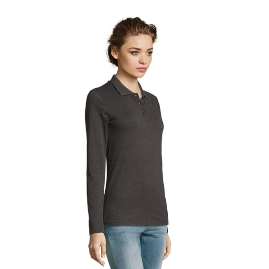 SOLS - "Perfect" Poloshirt für Damen Langärmlig () - Image 3