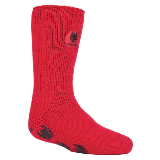 Wärmehalter - Kindercharakter rutschfeste 2.3 TOG Winter warme thermische Hausschuhsocken mit Greifern - Spiderman - Image 1