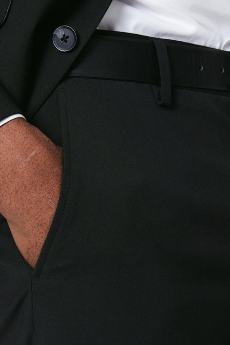 Tailored Fit Black Essential Suit Trousers - Image 5