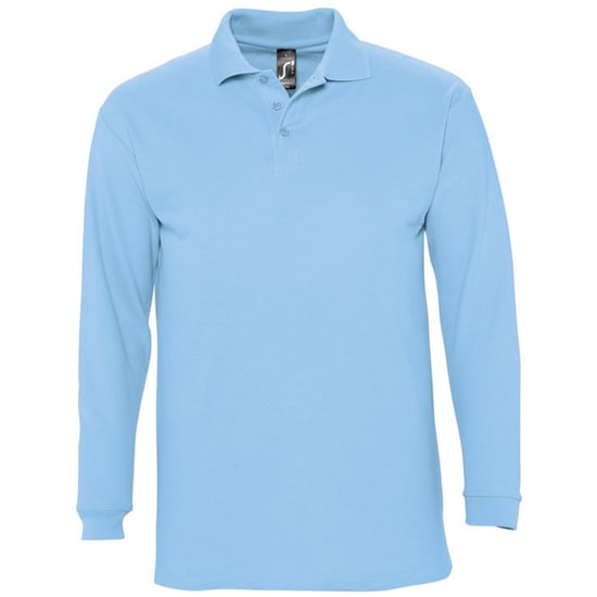 SOLS Winter II - Polo à manches longues - Homme (Bleu ciel) - Image 1