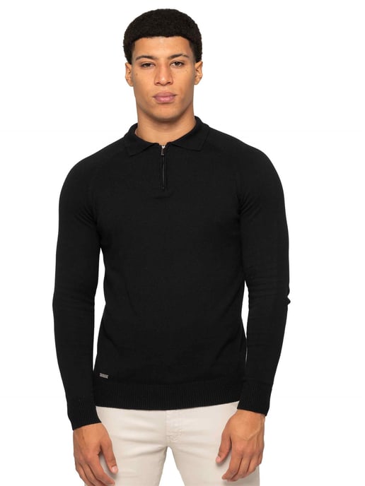 Enzo Milano | Herren Polo-Pullover mit halbem Reißverschluss - Image 1