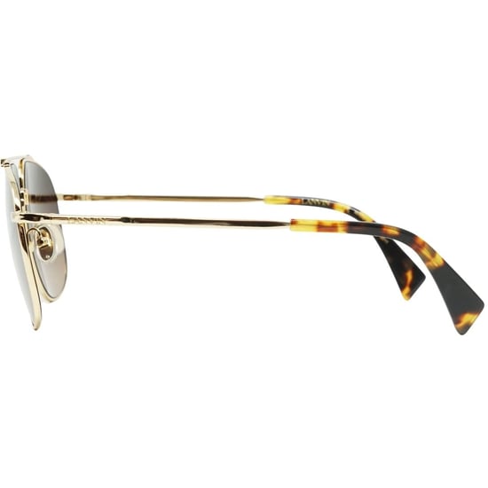 Braune Lanvin-Sonnenbrille mit Verlaufsglas und goldenen Glsern - Image 3