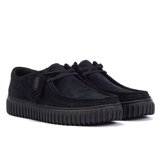 Clarks Originals Torhill Männer Schwarz Wildleder Schuhe - Image 1