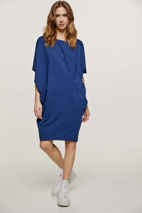 Blaues Punto di Roma Fledermauskleid - Image 6