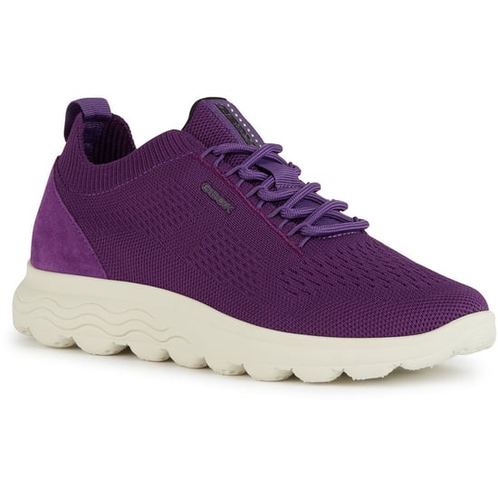 Geox D Spherica A Leder Damen Lila Turnschuhe - Image 1