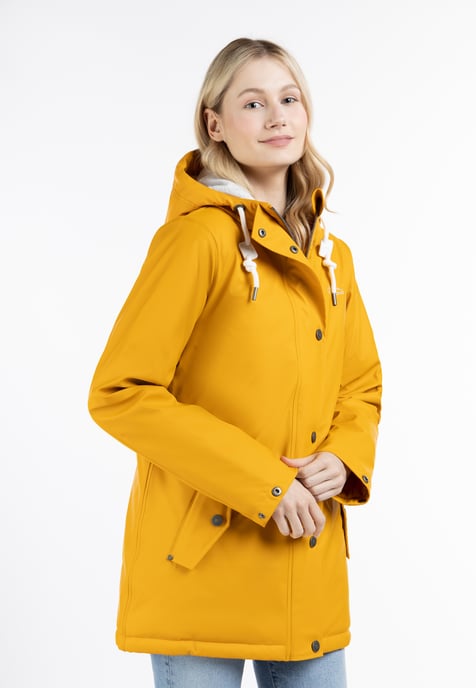 ICEBOUND Wattierte Regenjacke Damen Senf - Image 3