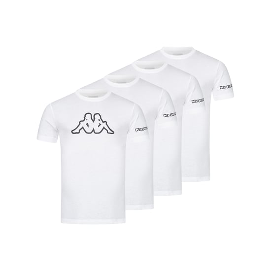 Kappa 4-Pack T-Shirt LOGO in White