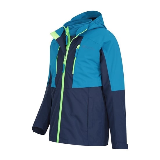 Mountain Warehouse Kinder/Kinder Ravine 3 in 1 Wasserdichte Jacke (Blau) - Image 3