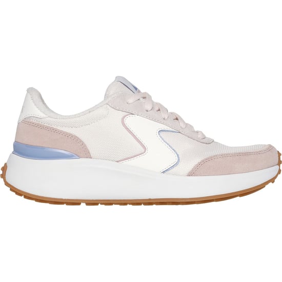 Skechers BLVD Retro Runner Damen Sneaker aus hellem rosa/lila Leder - Image 2