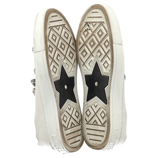 Christian Dior Walk’N’Dior Sneakers aus weißem Baumwoll-Canvas - Image 6