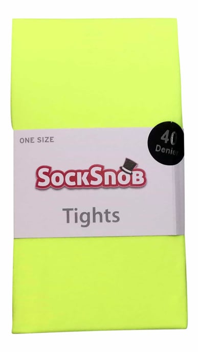 Sock Snob - Damen 40 Denier helle farbige undurchsichtige Neon Strumpfhose - Image 2