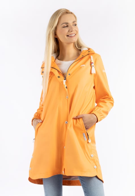 Schmuddelwedda Regenmantel Damen Pastellorange - Image 2