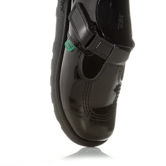 Kickers Kinder Fragma T-Bar Patent Schuhe für Mädchen in Schwarz - Image 6