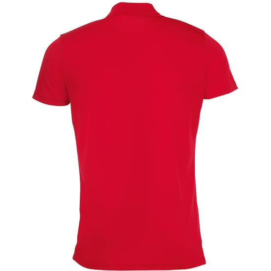 SOLS Mens Performer Kurzarm-Pique-Poloshirt (Rot) - Image 2