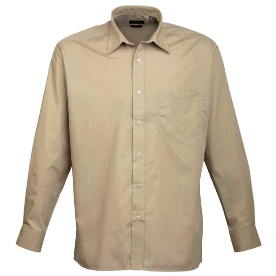 Premier - "Premier" Formelles Hemd für Herren Langärmlig (Khaki) - Image 1