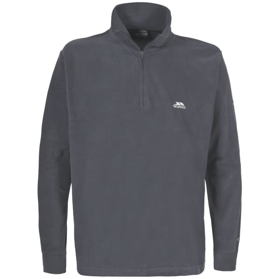 Trespass Masonville Herren Fleecepullover mit Reißverschluss bis zur Brust (Dunkelgrau) - Image 1