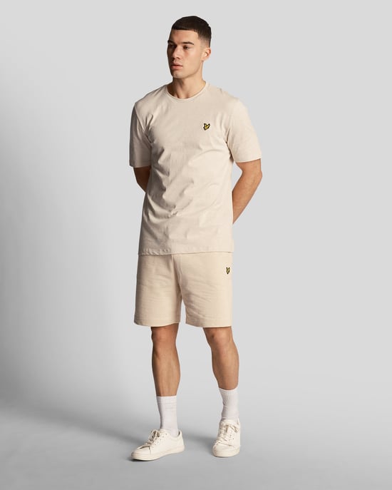 Lyle & Scott Grobstrick-Slub-T-Shirt für Herren in Beige - Image 5