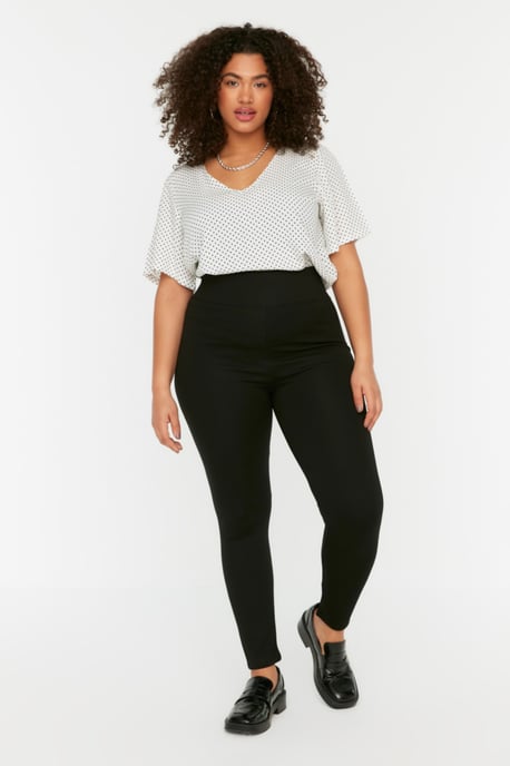 Trendyol Femmes Manche longue Taille haute Mince Collants grande taille - Image 3