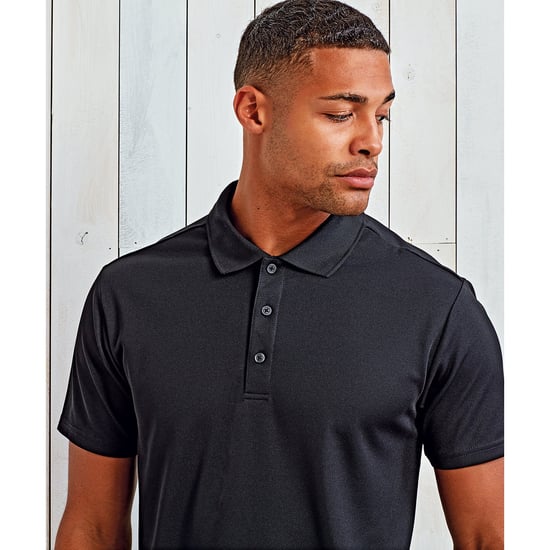 Premier Mens Sustainable Polo Shirt (Schwarz) - Image 2