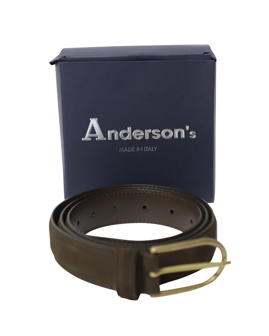 Andersons Schnallen Gürtel aus dunkelbraunem Wildleder - Image 5