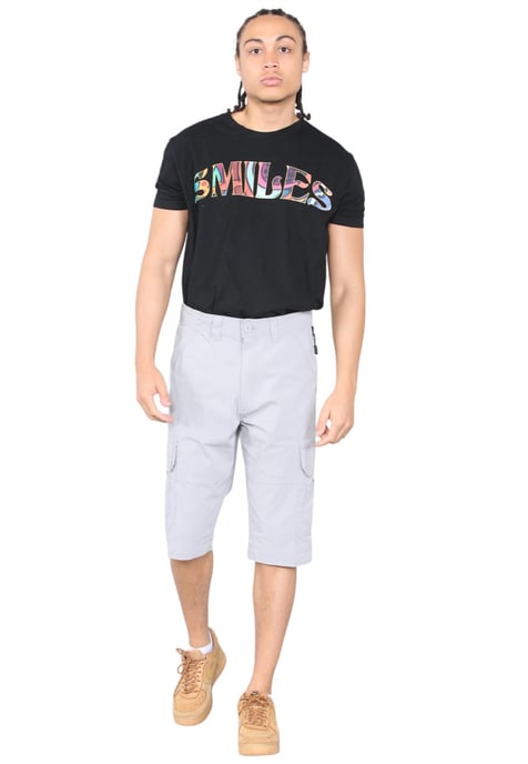 Schnell trocknende Herren-Cargo-Shorts mit mehreren Taschen in Grau - Image 6