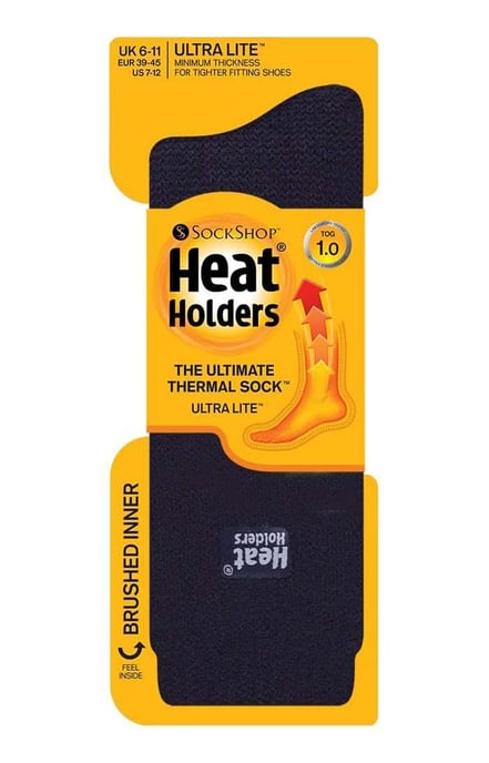 Ultra Lite - Mens 1.0 TOG Lightweight Casual Thermal Dress Socks - Image 2