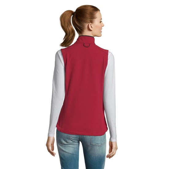 SOLS Womens/Ladies Rallye Soft Shell Bodywarmer Jacke (Rot) - Image 4