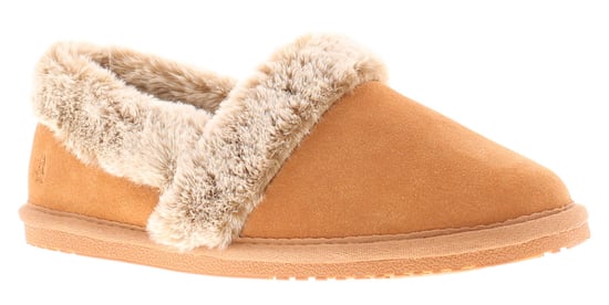 Hush Puppies Ariel Wildleder Damen Hausschuhe In Beige - Image 1