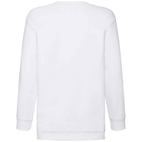 Fruit of the Loom Kinder Klassik Drop Schulter Sweatshirt (Weiß) - Image 2