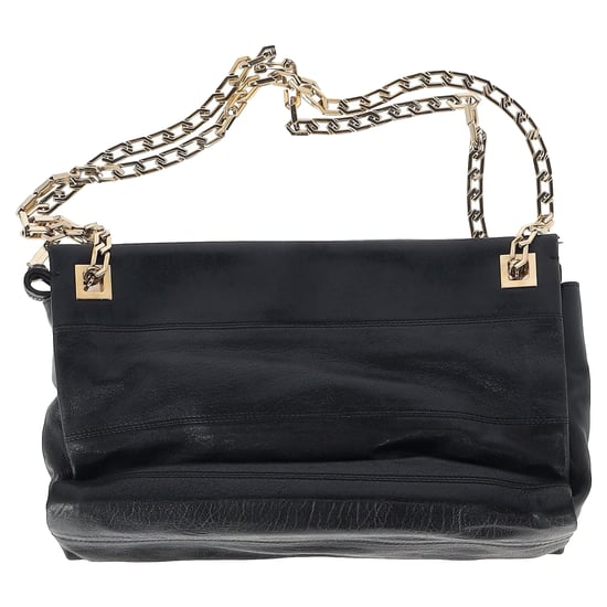 Victoria Beckham Schultertasche mit Kettenriemen aus schwarzem Leder - Image 1