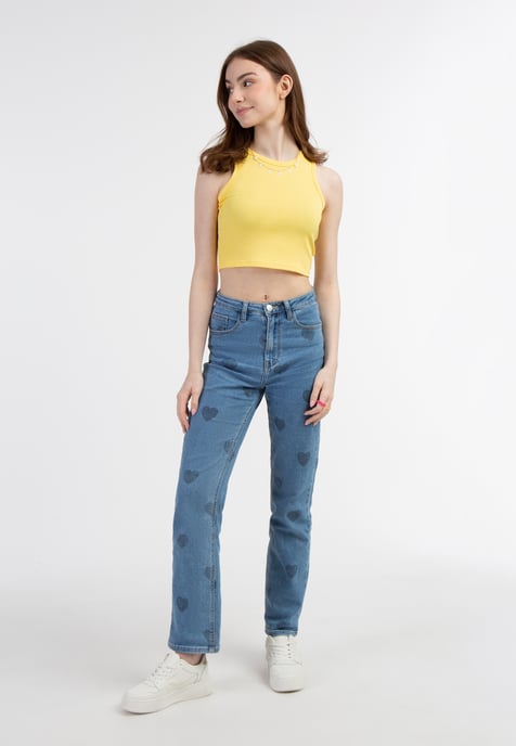 Mymo Tanktop Damen Höllengelb - Image 2