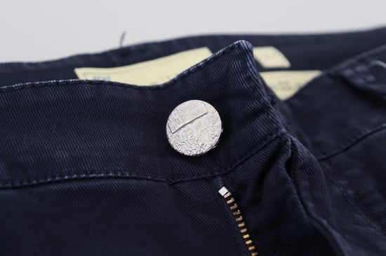 Acht Herren Blaue Baumwoll Tapered Slim Fit Freizeit-Denim-Jeans - Image 6
