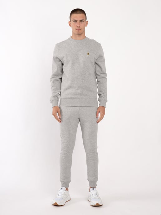 Luke 1977 Men's The Run Tracksuit Set in Grey