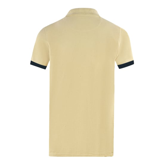 Aquascutum Branded Kragen Beige Poloshirt - Image 2