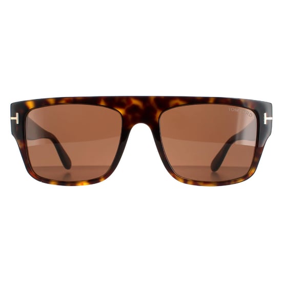 Tom Ford Square Mens Shiny Havana Brown Dunning FT0907