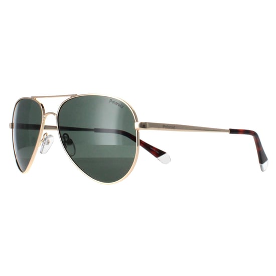 Polaroid Aviator Mens Gold Green Green Polarized PLD 6012/N/NEW