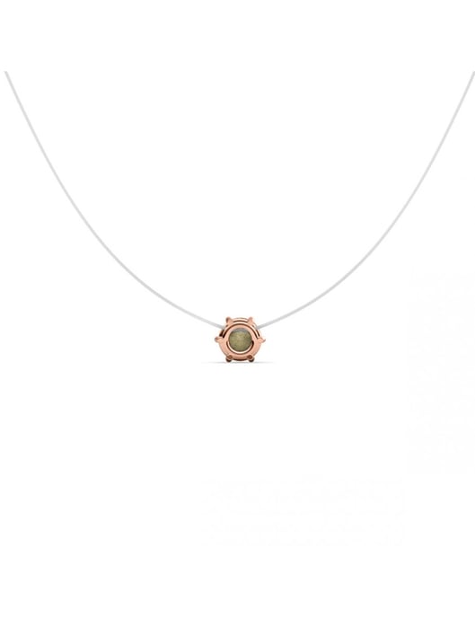 Tränen der Meerjungfrau Halskette - Rose Gold und Kristall - Image 4