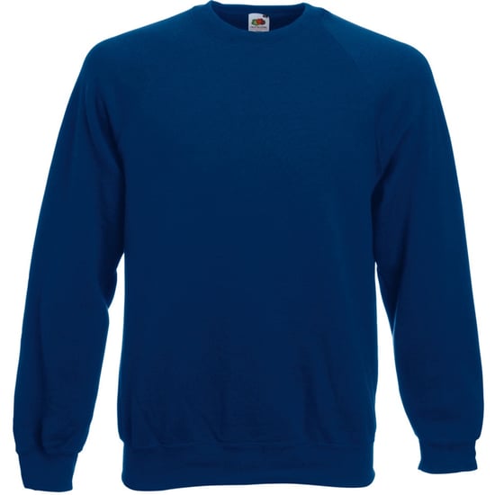 Fruit Of The Loom Herren Raglan-Ärmel Belcoro® Sweatshirt (Marine) - Image 1