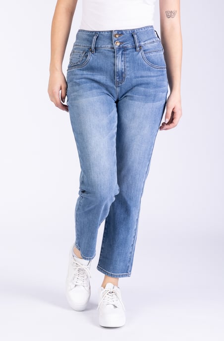 Ayla Ladies Jeans Blue Straight Fit