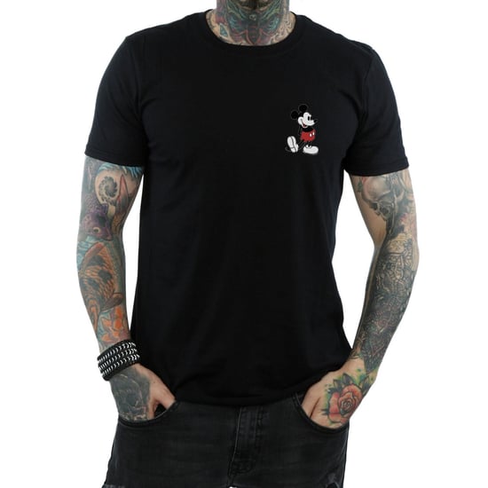 Disney Herren Mickey Mouse Kickin Retro Chest T-Shirt (Schwarz) - Image 3