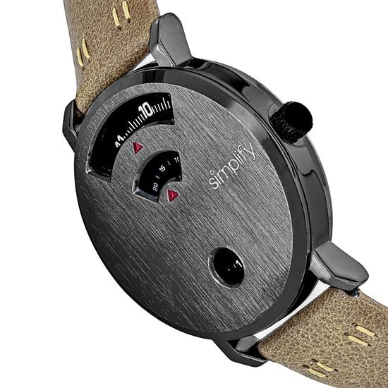 Simplify The 7000 Leather-Band Watch