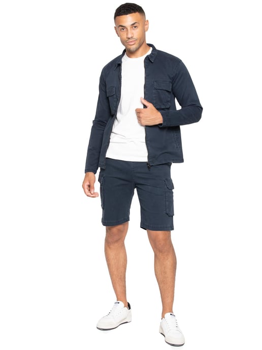 Enzo | Herren Cargo Shorts - Marine - Image 6