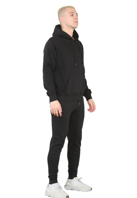 MYT Herren-Trainingsanzug mit Kapuze und Pullover in Schwarz - Image 3