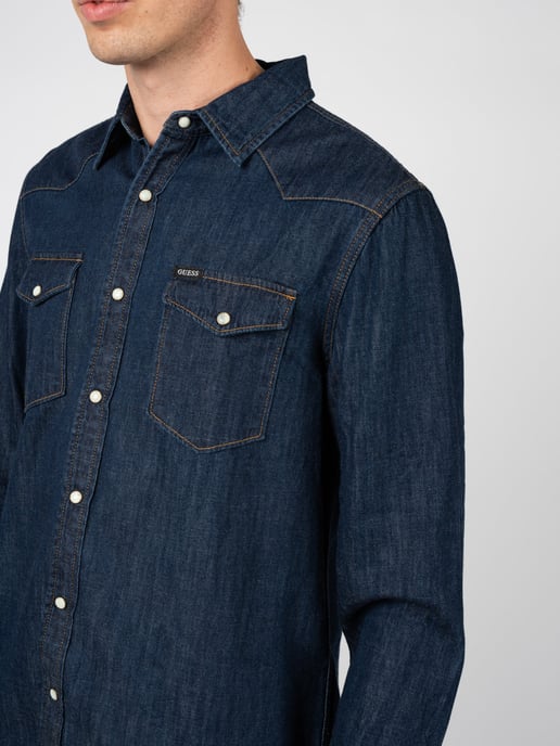 Guess Hemd Herren dunkelblau - Image 5