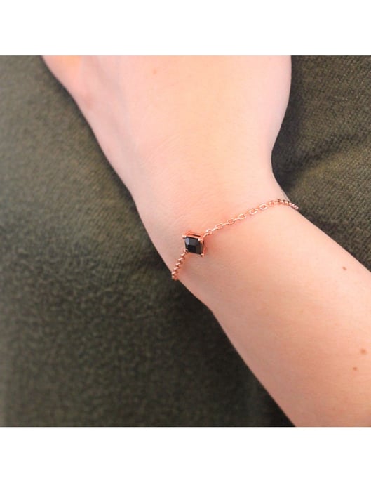 Calle-Armband - Rose Gold und Schwarz - Image 2