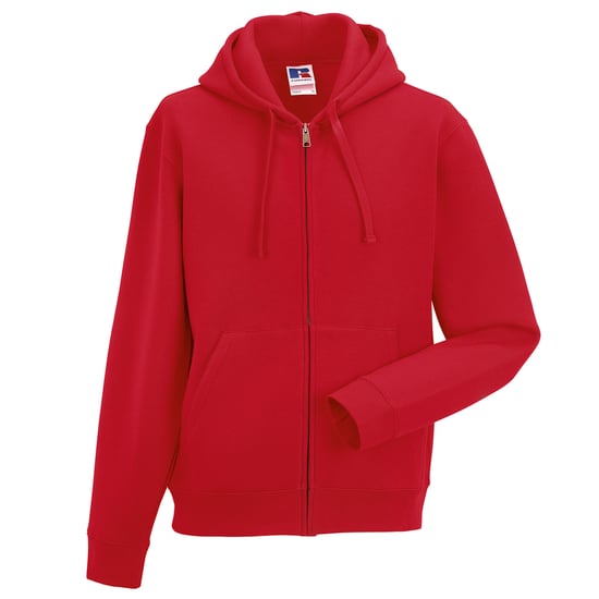 Russell Herren Authentic Full Zip Hooded Sweatshirt / Hoodie (Classic Red) - Image 4