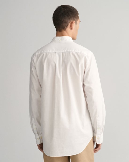GANT Mens Regular Fit Long Sleeve Poplin Shirt - Image 2