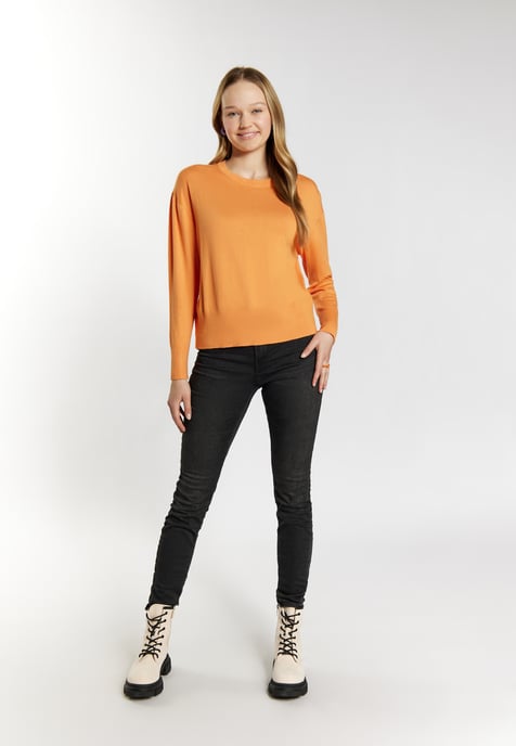 Mymo Strickpullover Damen orange - Image 2
