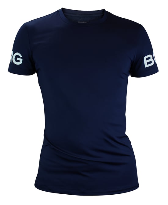 Björn Borg - Herren-Hochleistungs-T-Shirt mit kurzen Ärmeln - Navy - Image 1