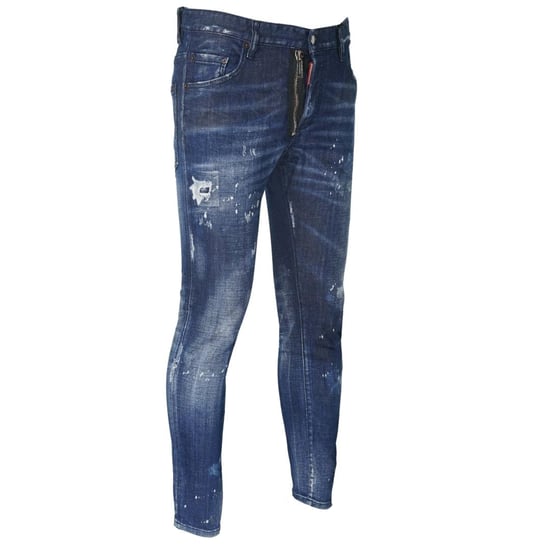 Dsquared2 Skater Jean Zip Paint Splash Jeans - Image 3